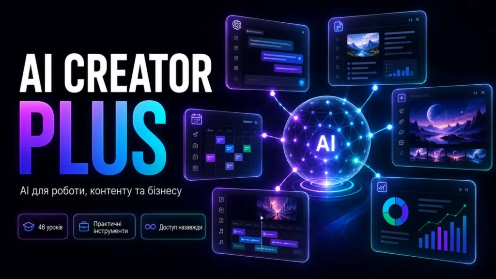 Обкладинка курсу AI Creator Plus