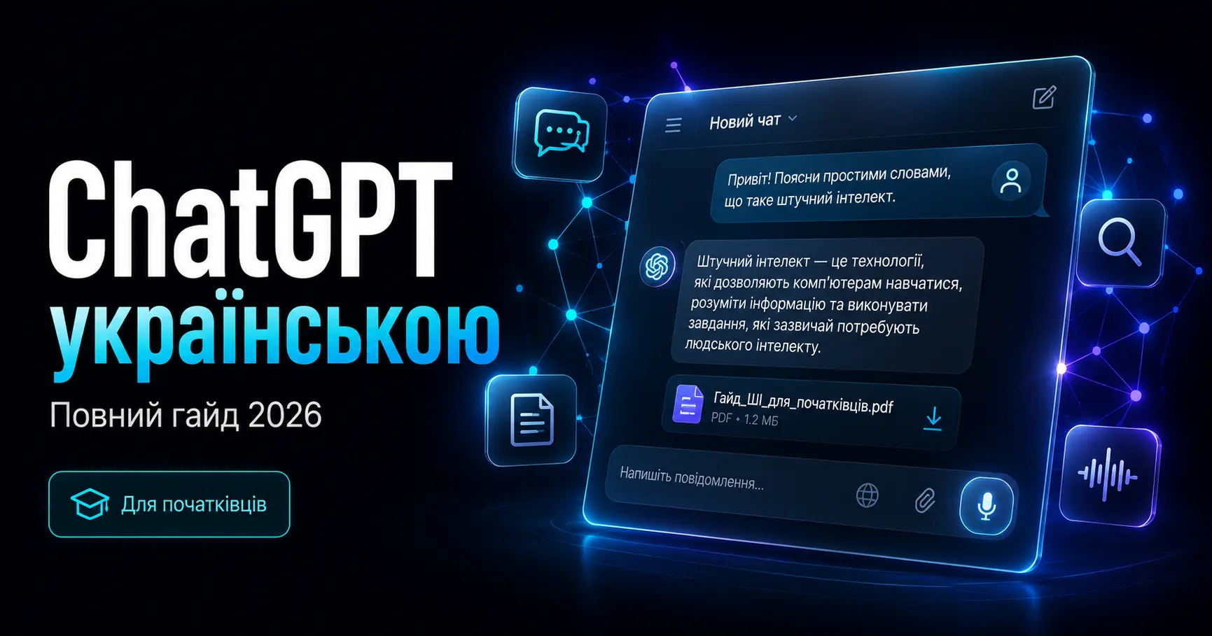Як користуватися ChatGPT українською — гайд 2026