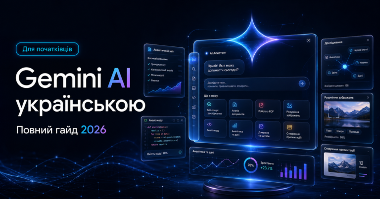 Gemini AI українською — повний гайд 2026
